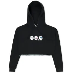 Ripndip Hoodies / Crewnecks|Womens<Shroom Diet Cropped Hoodie (Black)