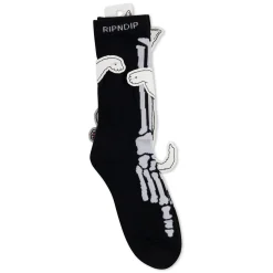 Ripndip Socks|Stocking Stuffers<Skelly Nerm Socks (Black)
