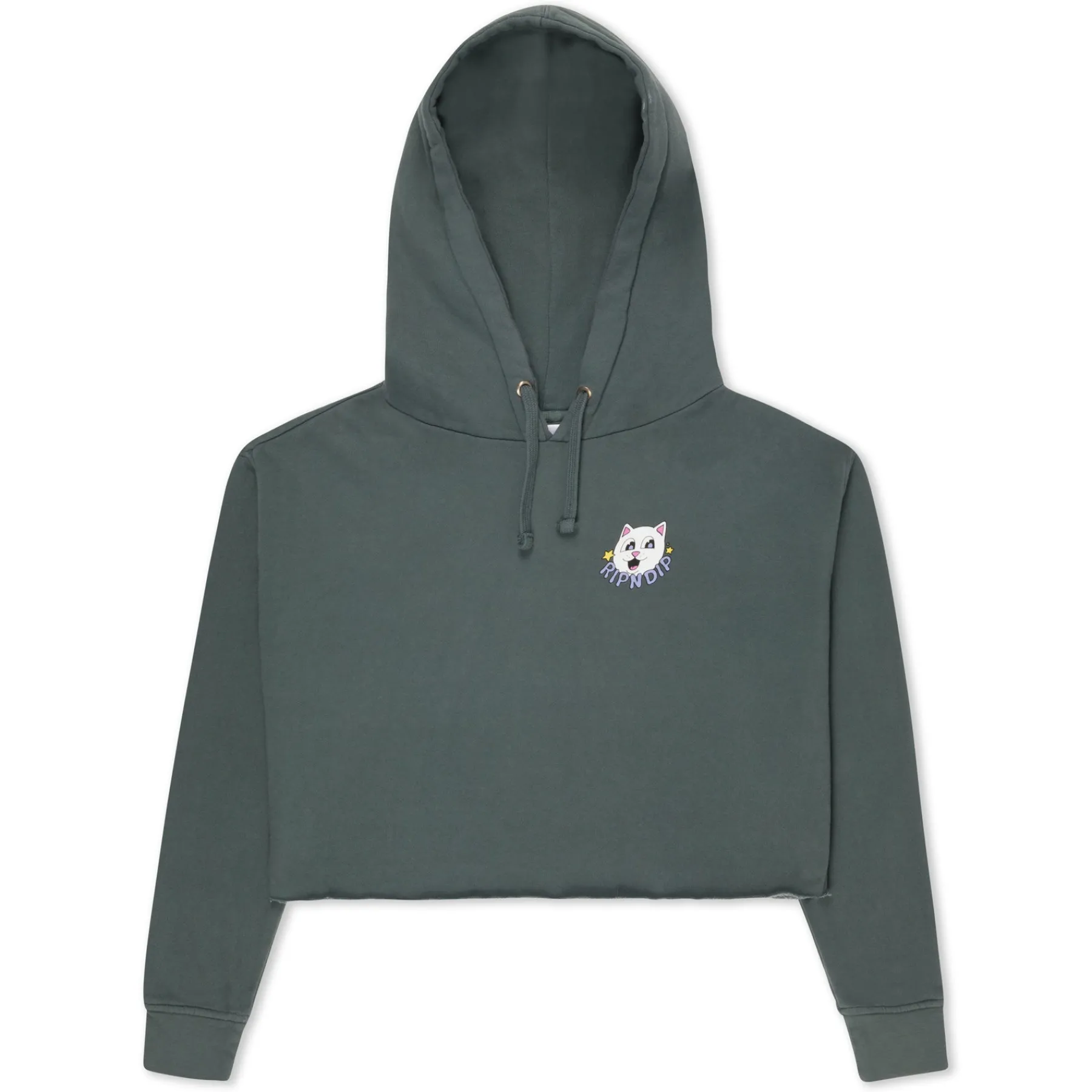 Ripndip Hoodies / Crewnecks|Womens<So Mushroom Cropped Hoodie (Charcoal)