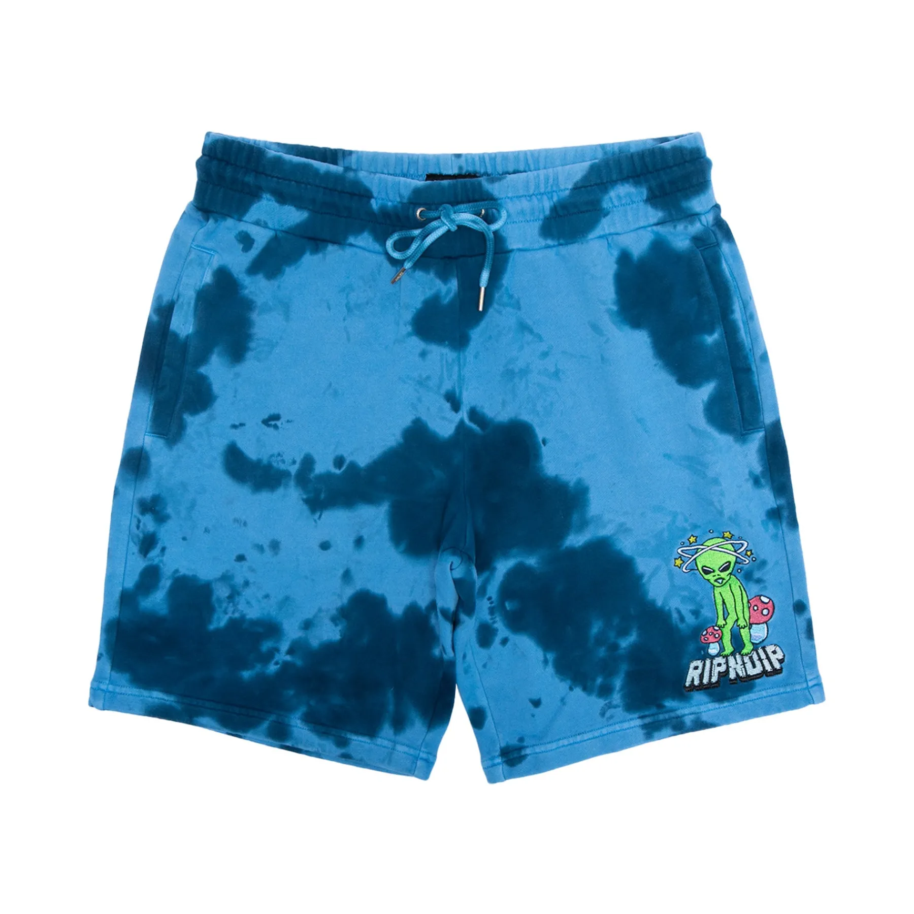 Ripndip Sweats|Shorts<Space Gang Sweatshorts (Navy Lightning Wash)