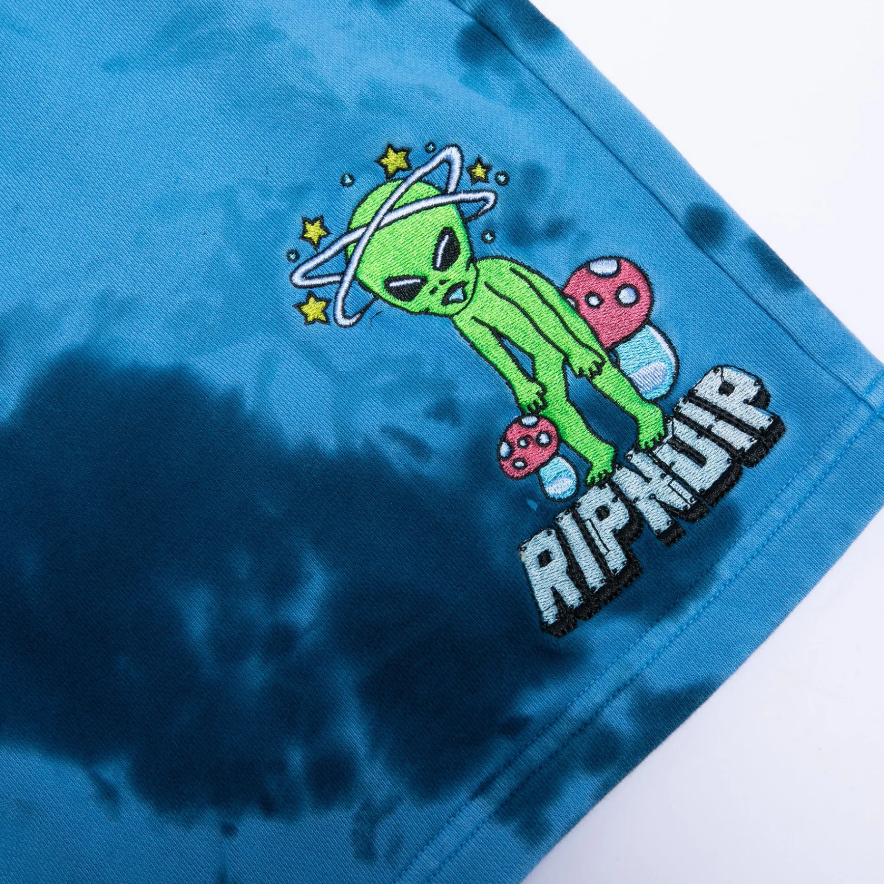 Ripndip Sweats|Shorts<Space Gang Sweatshorts (Navy Lightning Wash)