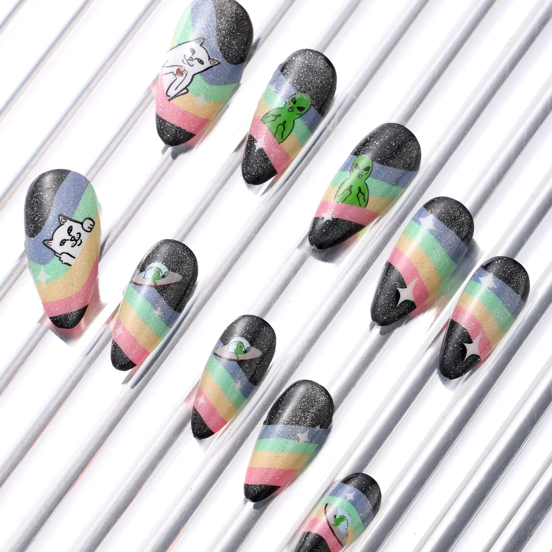 Ripndip Stocking Stuffers<Space Out Press On Nail Set