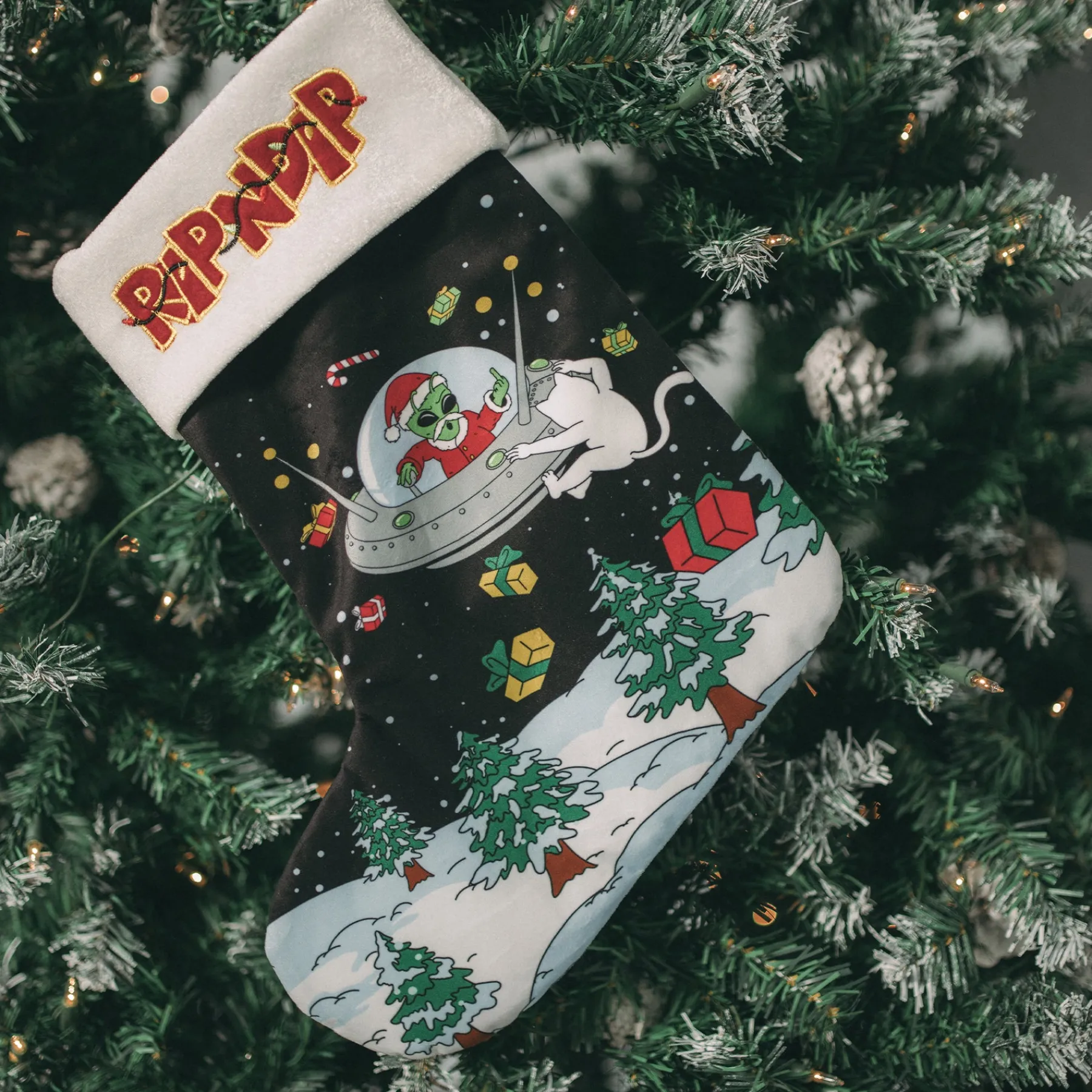 Ripndip Stocking Stuffers|Christmas Items<Space Santa Christmas Stocking (Multi)