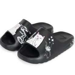 Ripndip Slides / Slippers|Shoes<Space Walk Cloud Slides (Black)