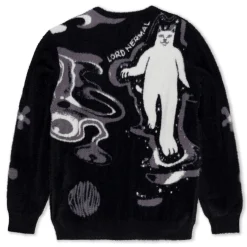 Ripndip Knits / Sweaters<Space Walk Mohair Sweater (Black)