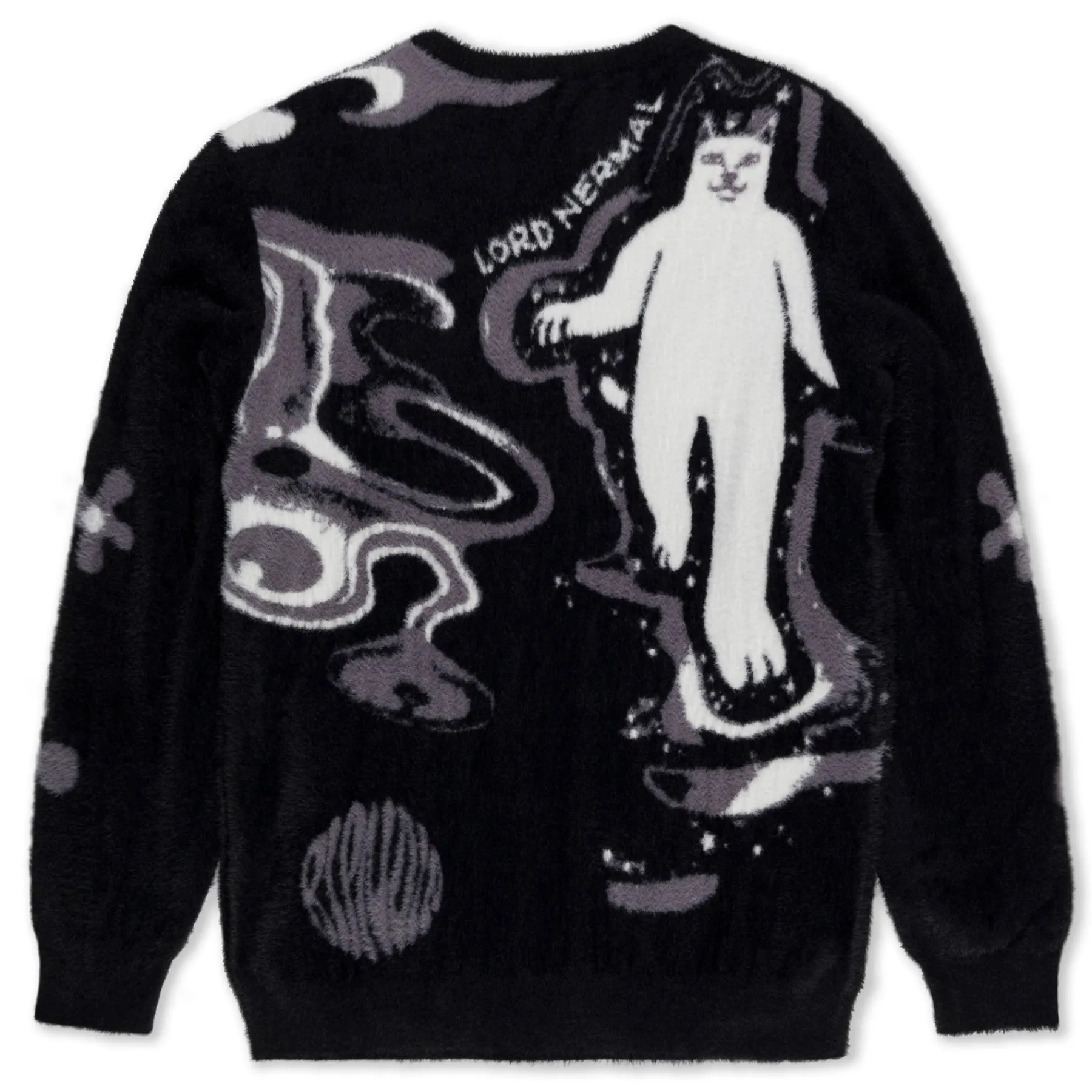 Ripndip Knits / Sweaters<Space Walk Mohair Sweater (Black)