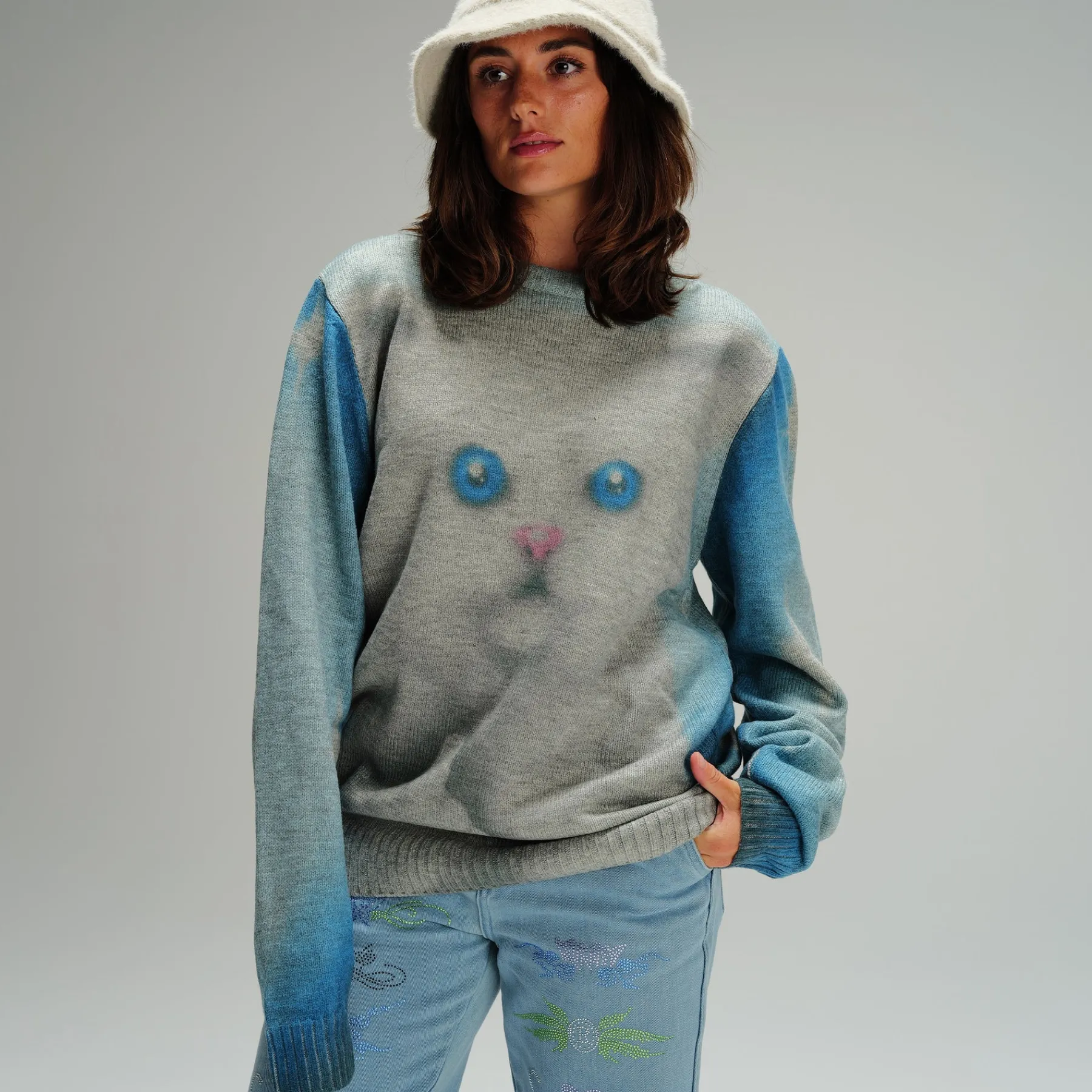 Ripndip Knits / Sweaters<Sprinkles Knit Sweater (Black/Blue)