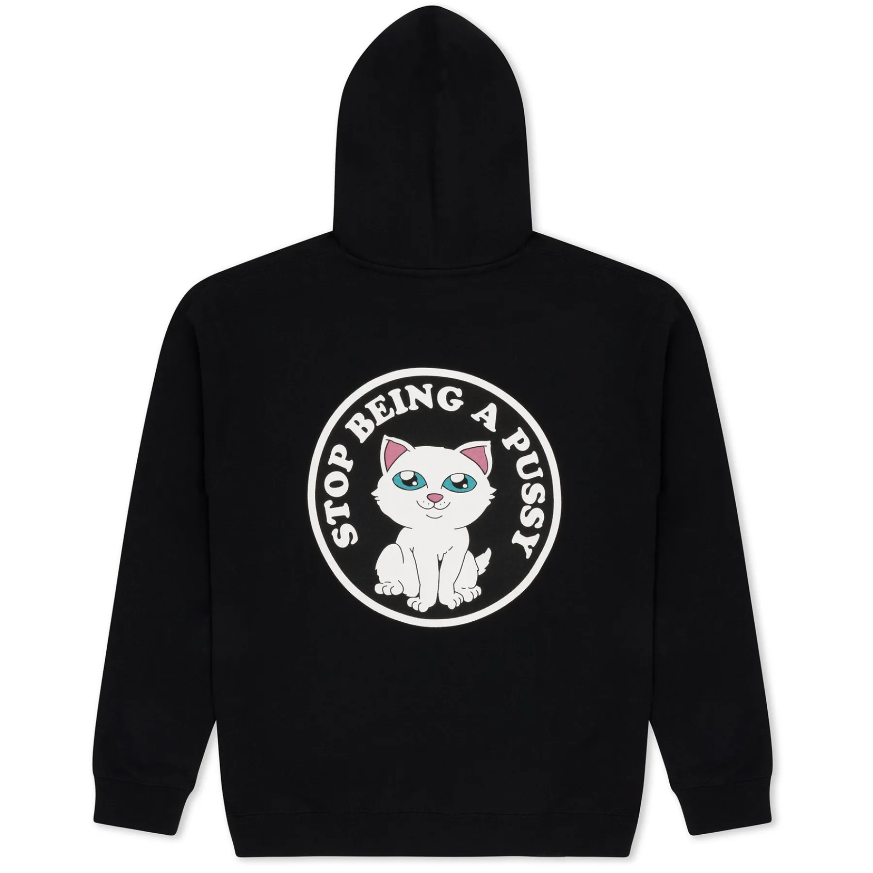 Ripndip Hoodies / Crewnecks<Stop Being A Pussy Hoodie (Black)
