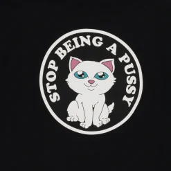 Ripndip Hoodies / Crewnecks<Stop Being A Pussy Hoodie (Black)