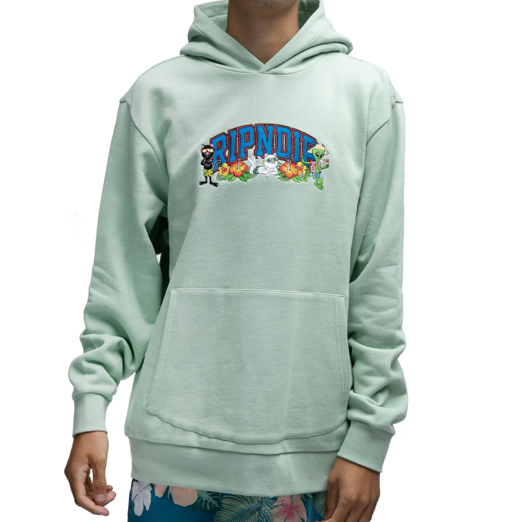 Ripndip Hoodies / Crewnecks<Summer Friends Hoodie (Sage)
