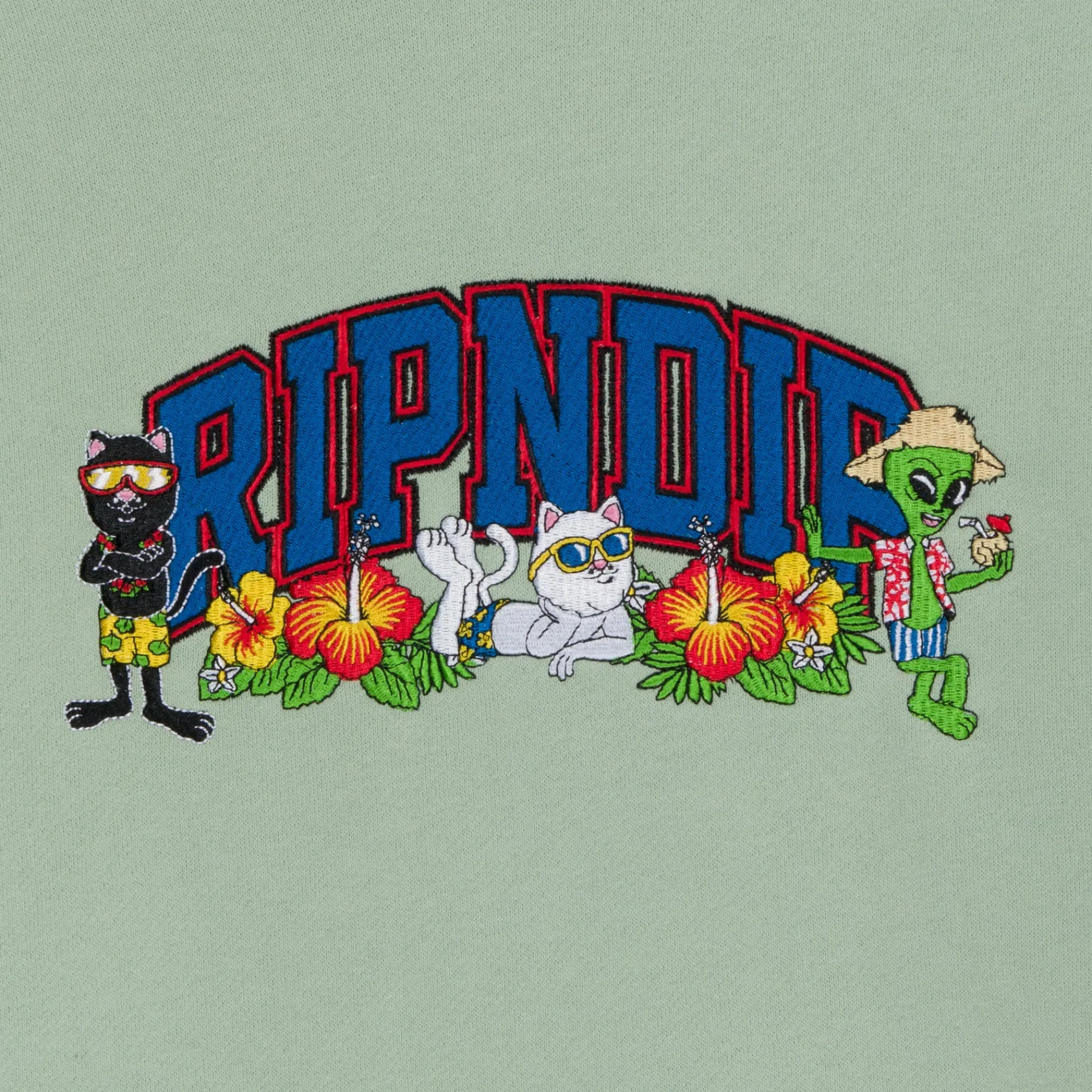 Ripndip Hoodies / Crewnecks<Summer Friends Hoodie (Sage)