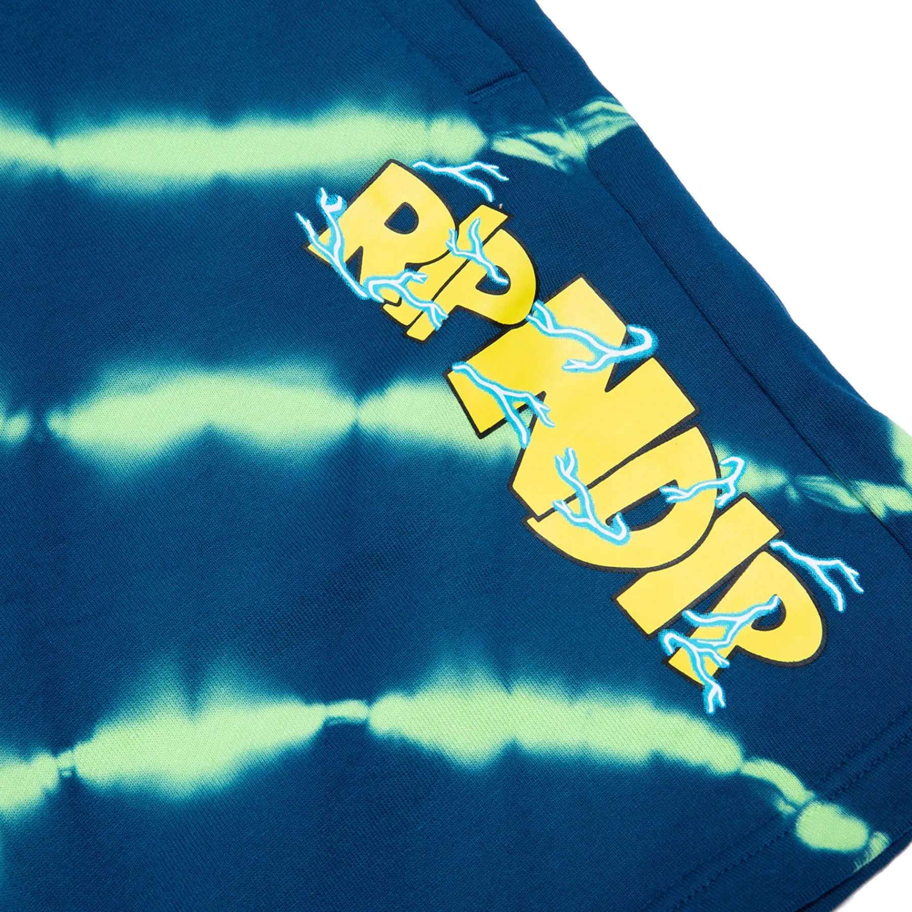 Ripndip Sweats|Shorts<Super Sanerm Sweatshorts (Navy/Neon Green Dye)