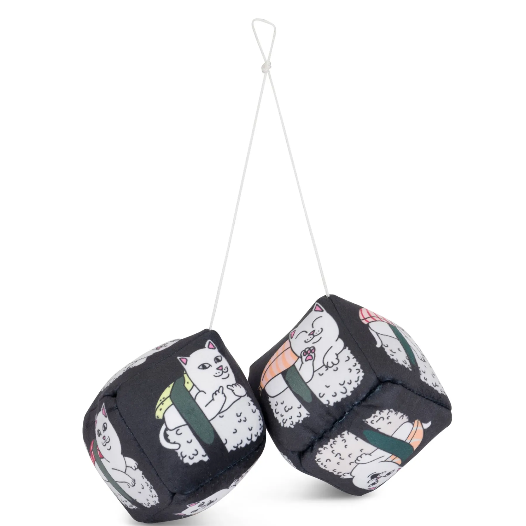 Ripndip Stocking Stuffers|Car Accessories<Sushi Nerm Fuzzy Dice (Black)