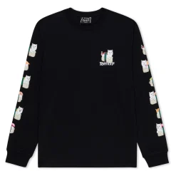 Ripndip Long Sleeve Tees<Sushi Nerm Long Sleeve (Black )