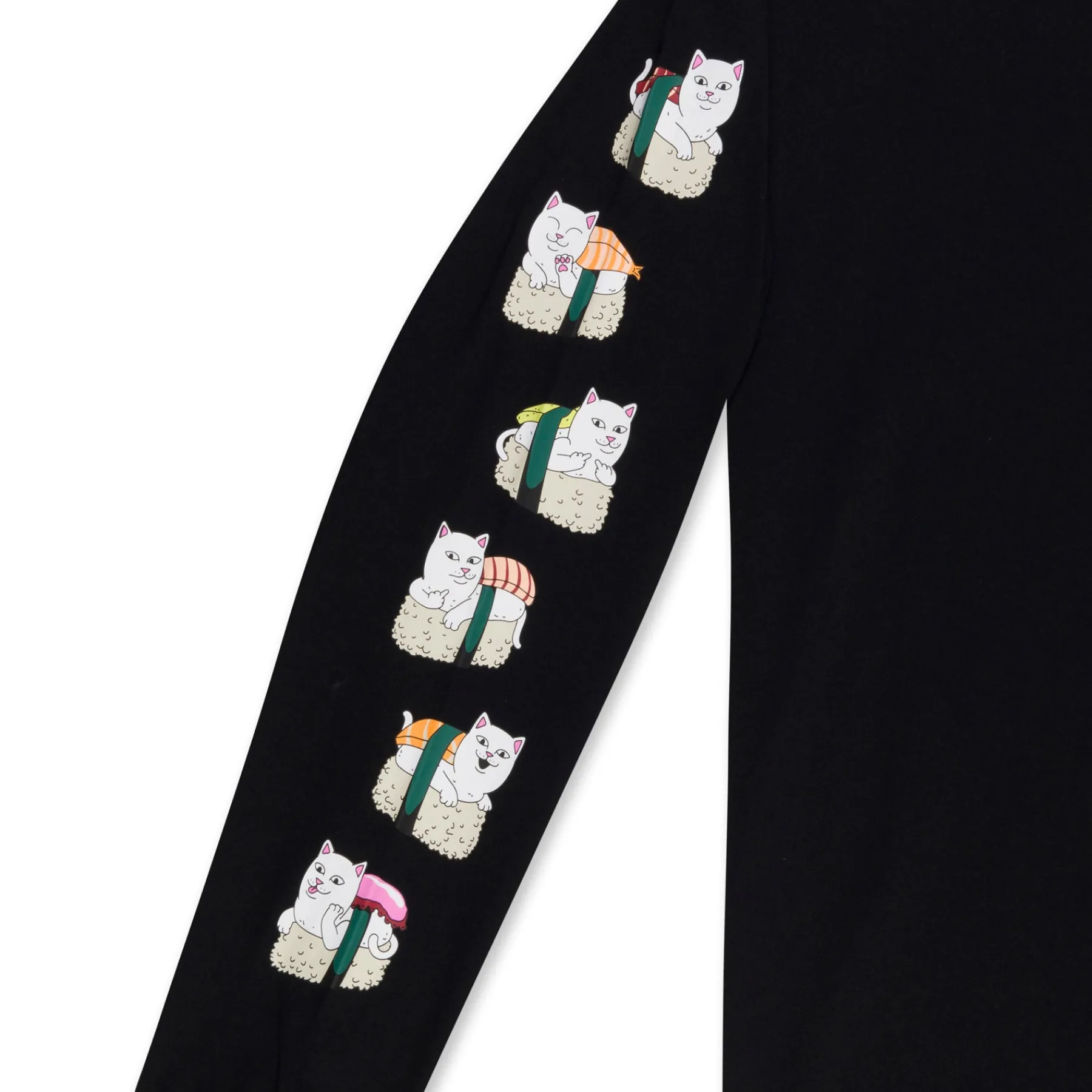 Ripndip Long Sleeve Tees<Sushi Nerm Long Sleeve (Black )