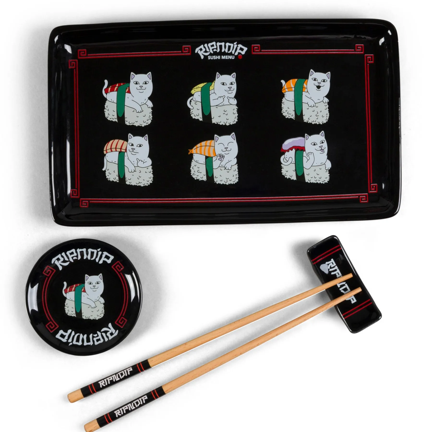 Ripndip Home Goods<Sushi Nerm Sushi Set (Black)
