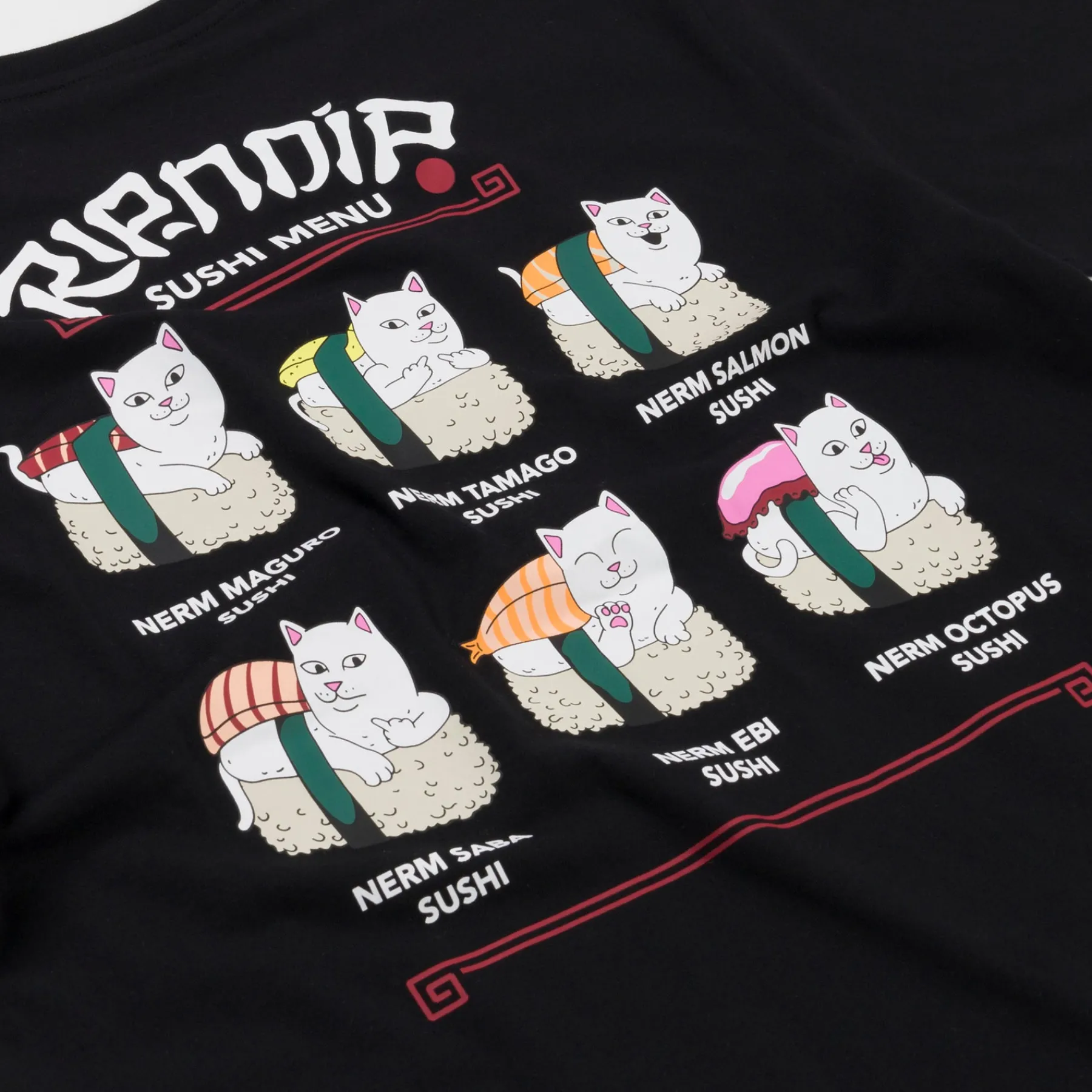 Ripndip Short Sleeve Tees<Sushi Nerm Tee (Black)