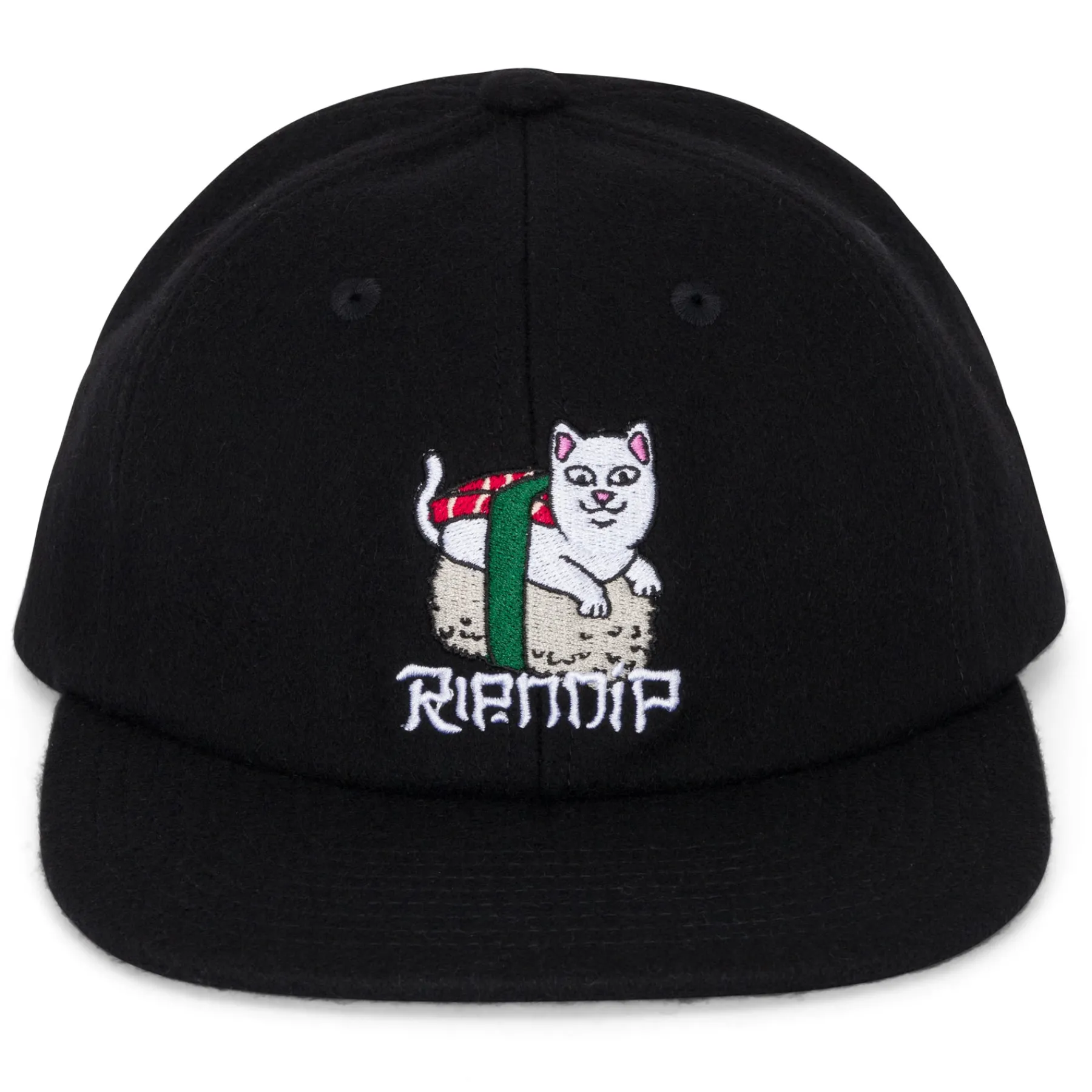 Ripndip Strapbacks / Snapbacks|Stocking Stuffers<Sushi Nerm Wool Strapback (Black)