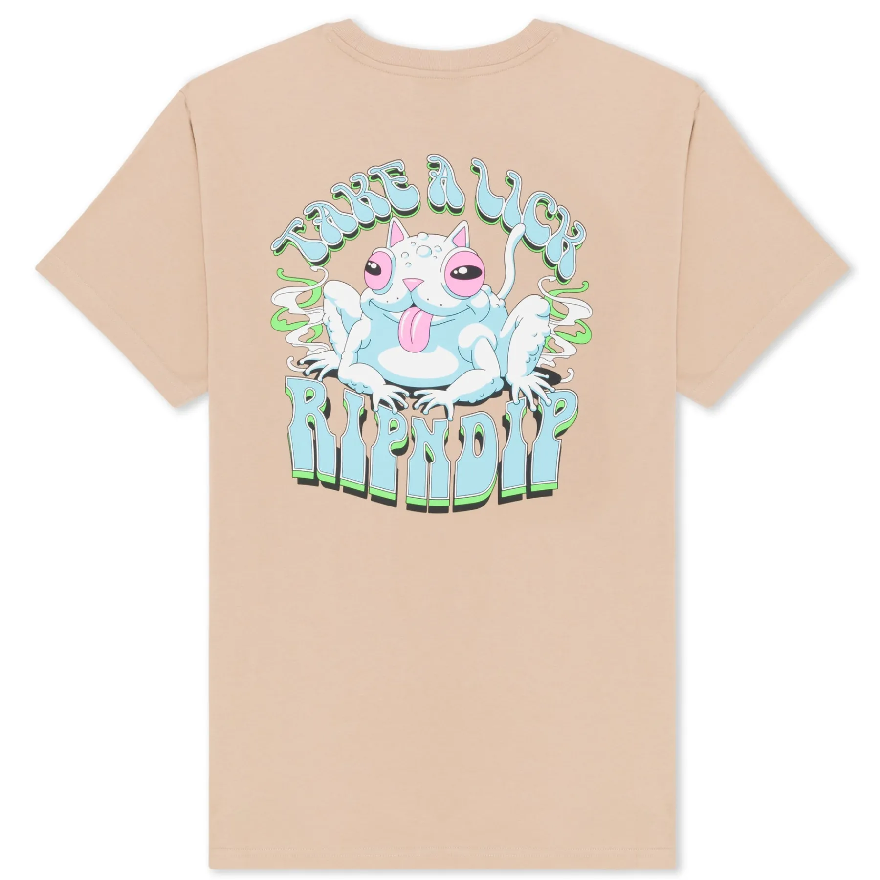 Ripndip Short Sleeve Tees|Stocking Stuffers<Take A Lick Tee (Almond)