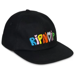 Ripndip Strapbacks / Snapbacks<Taste The Rainbow Wool Snapback  (Black)