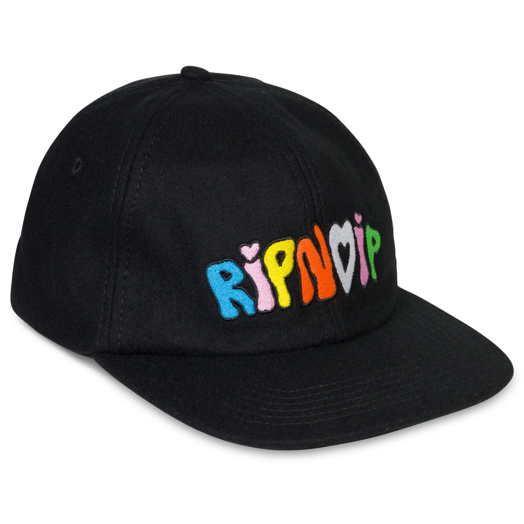 Ripndip Strapbacks / Snapbacks<Taste The Rainbow Wool Snapback (Black)