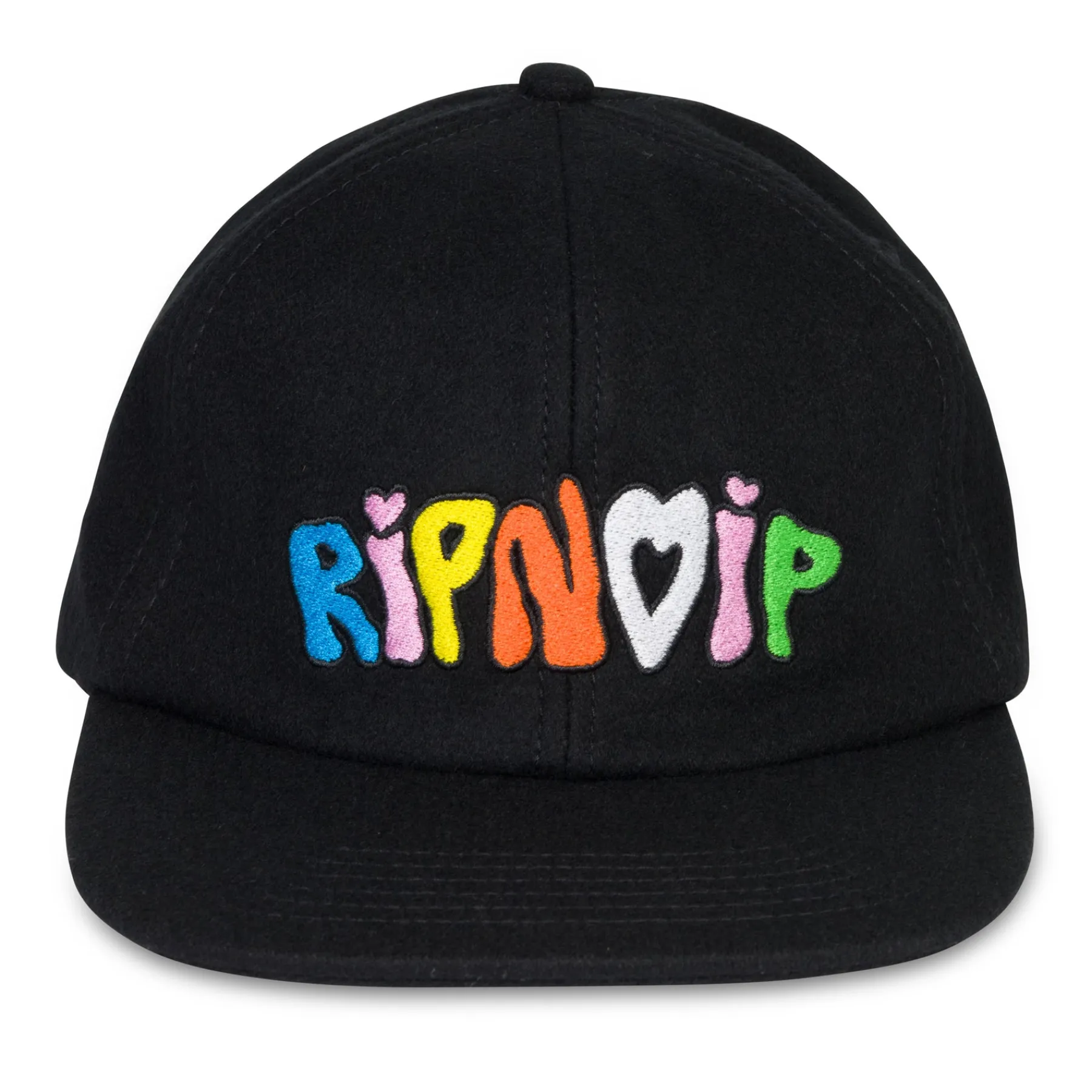 Ripndip Strapbacks / Snapbacks<Taste The Rainbow Wool Snapback (Black)