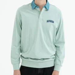 Ripndip Knits / Sweaters|Stocking Stuffers<Team Spirit Long Sleeve Rugby (Sage)