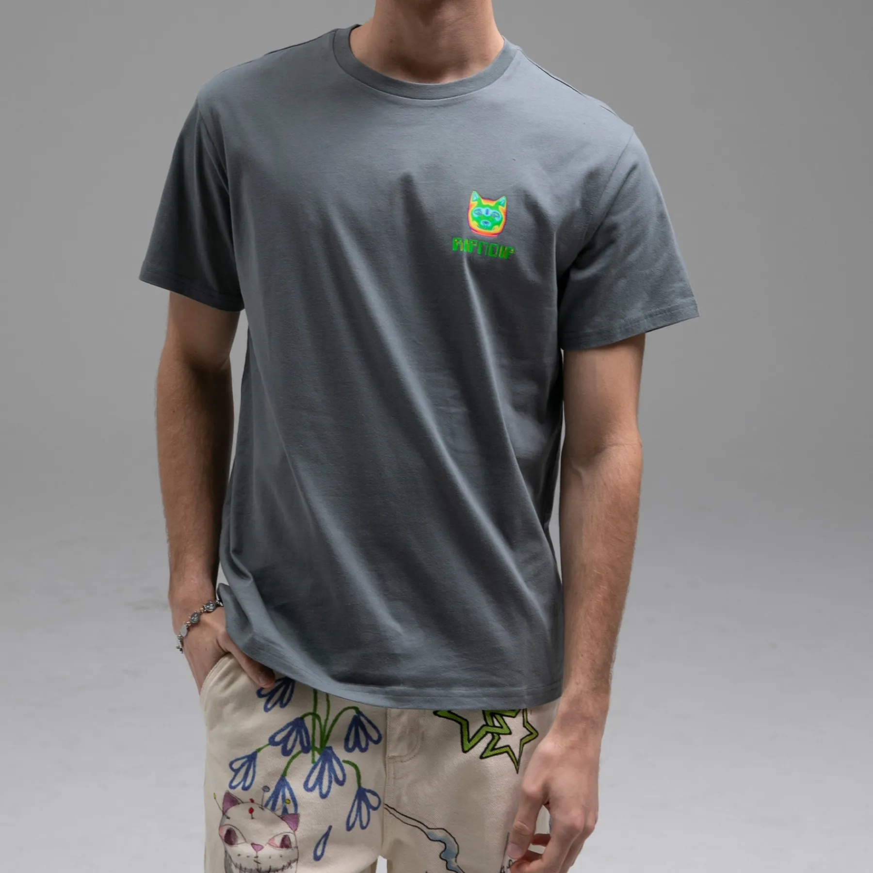 Ripndip Short Sleeve Tees|Stocking Stuffers<Thermal Nermal Tee (Charcoal)