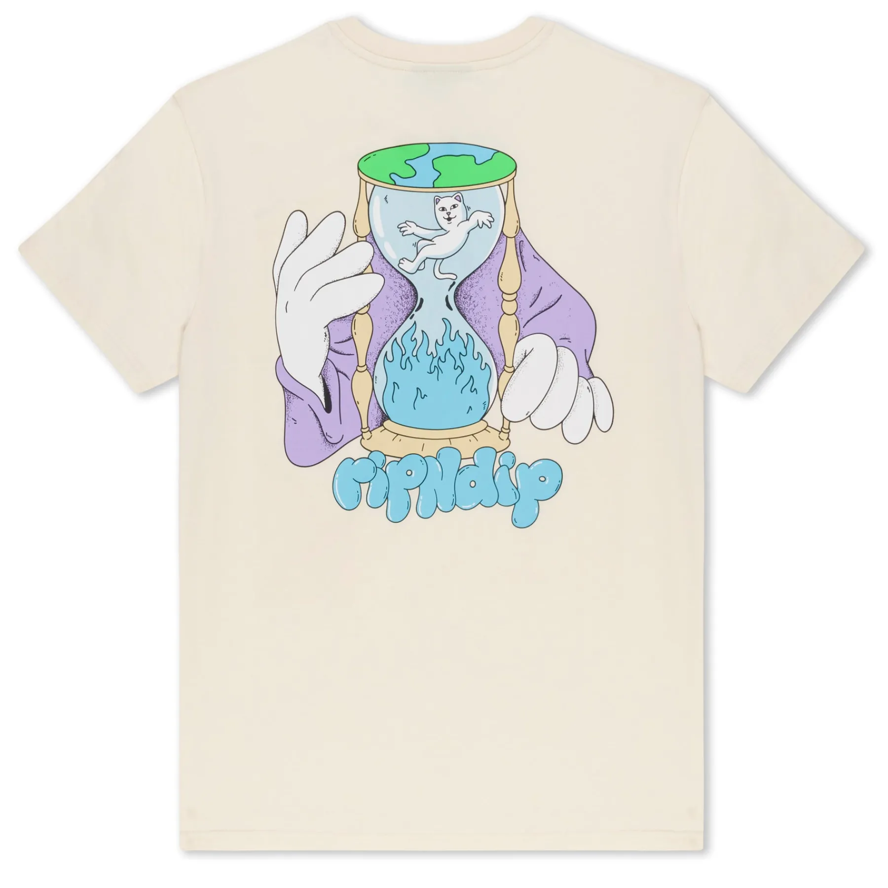 Ripndip Short Sleeve Tees<Time Turner Tee (Natural )