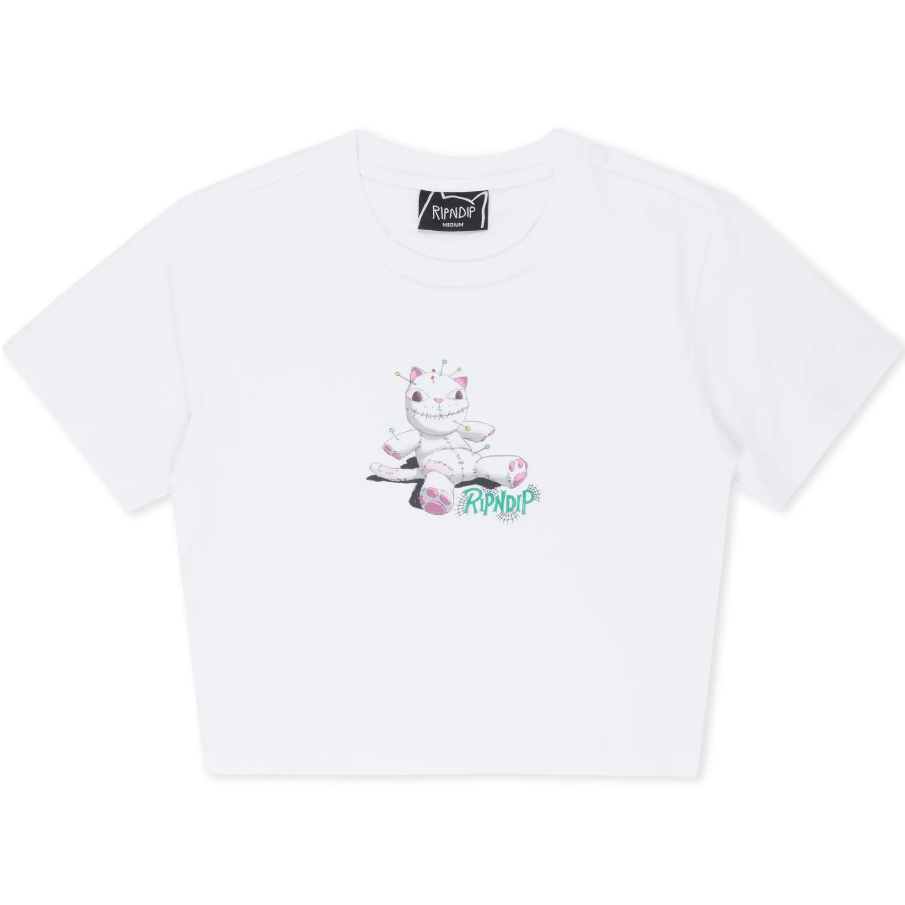 Ripndip Womens|Womens<Travis Cropped Baby Tee (White)