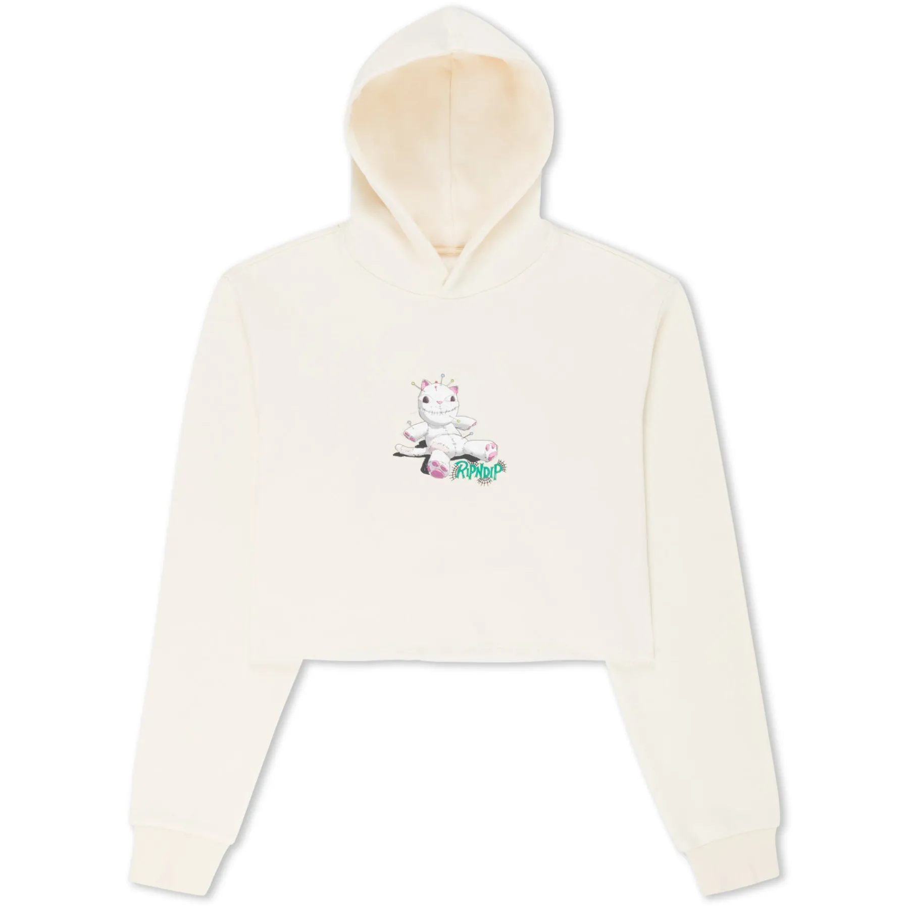 Ripndip Hoodies / Crewnecks|Womens<Travis Cropped Hoodie (Natural)