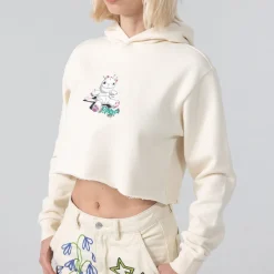 Ripndip Hoodies / Crewnecks|Womens<Travis Cropped Hoodie (Natural)