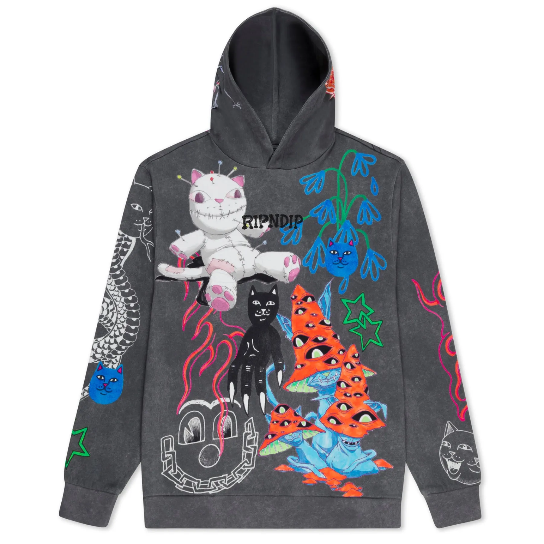 Ripndip Hoodies / Crewnecks<Travis Hoodie (Charcoal)