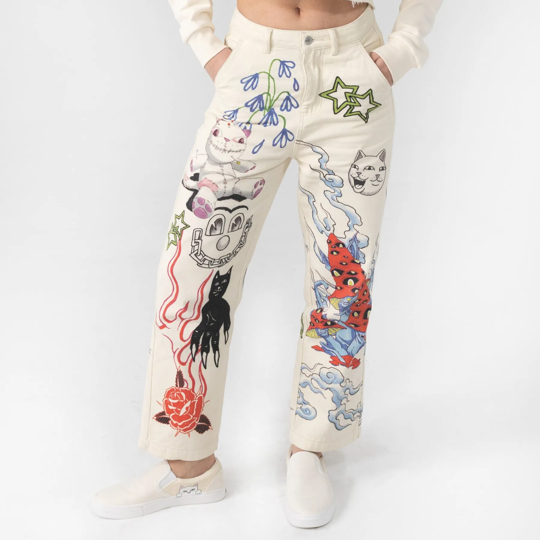 Ripndip Pants<Travis Pants (Off White)