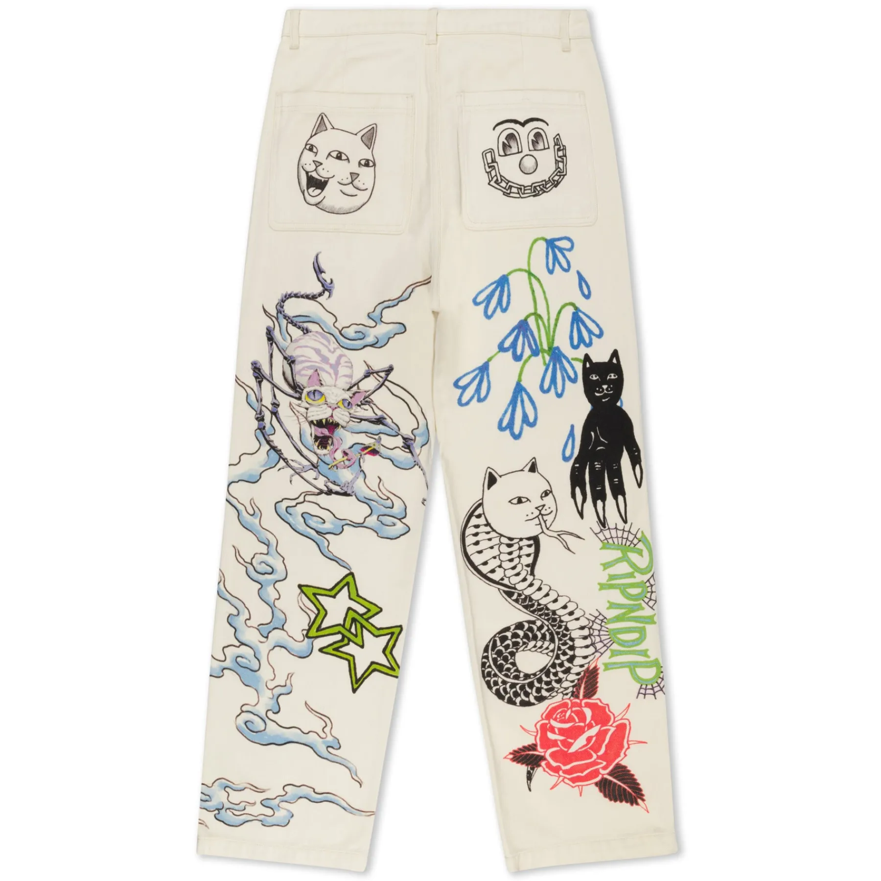 Ripndip Pants<Travis Pants (Off White)