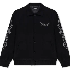 Ripndip Jackets<Volt Varsity Jacket (Black)