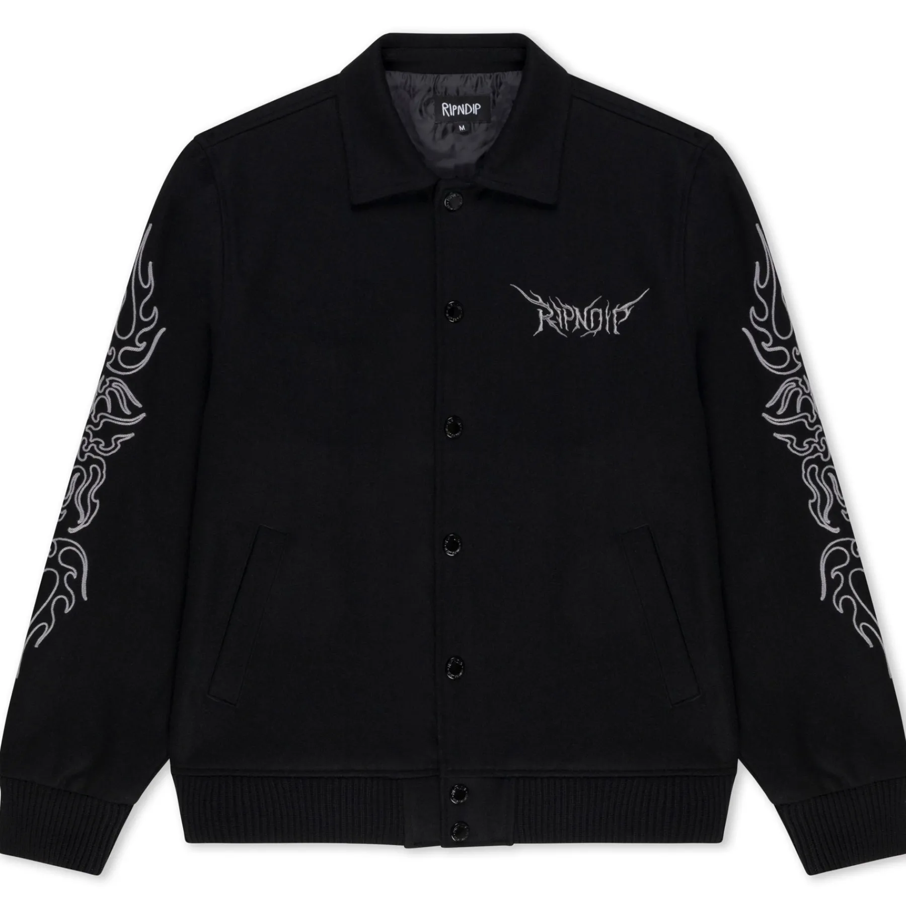 Ripndip Jackets<Volt Varsity Jacket (Black)