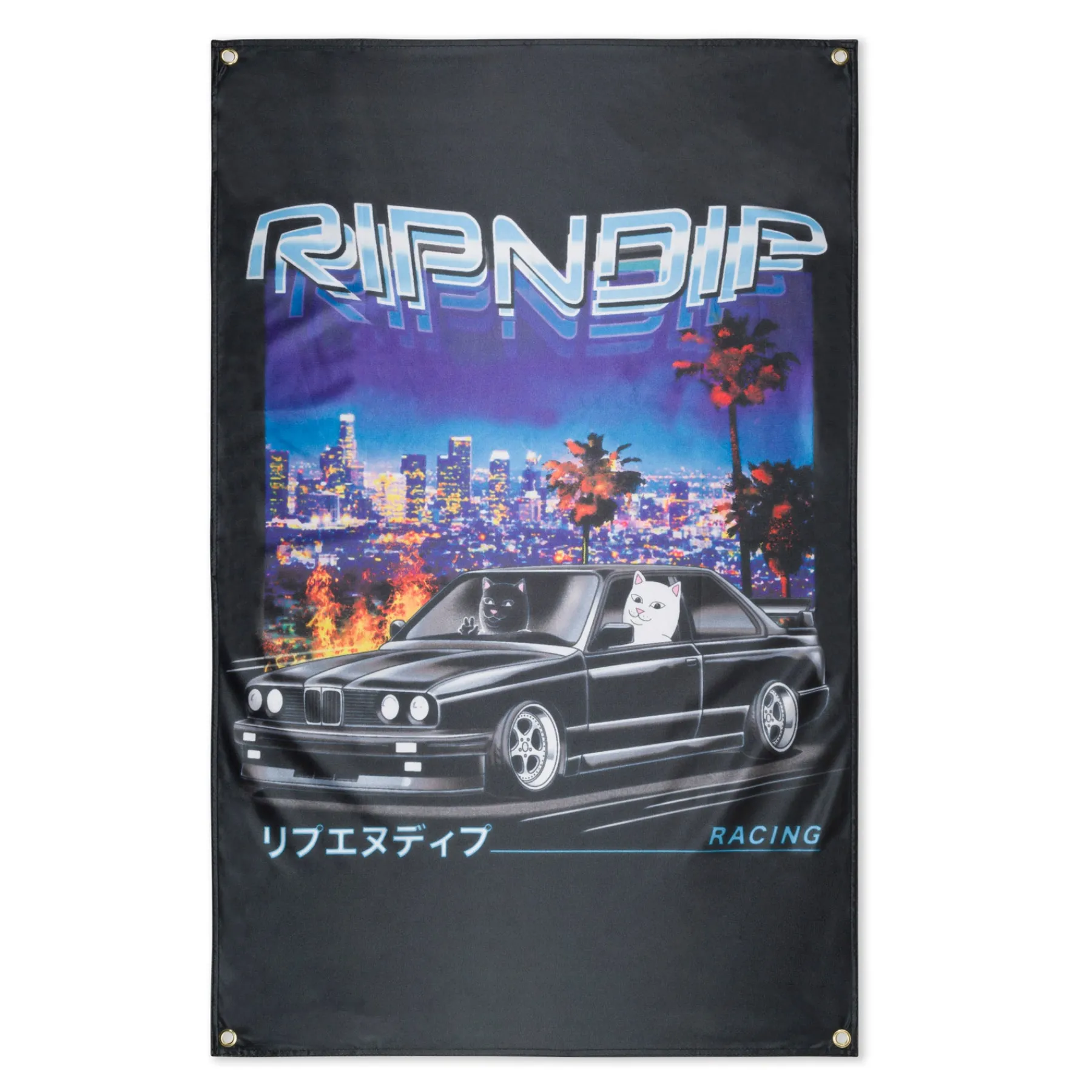 Ripndip Stocking Stuffers|Home Goods<Vroom Vroom Wall Banner (Black)