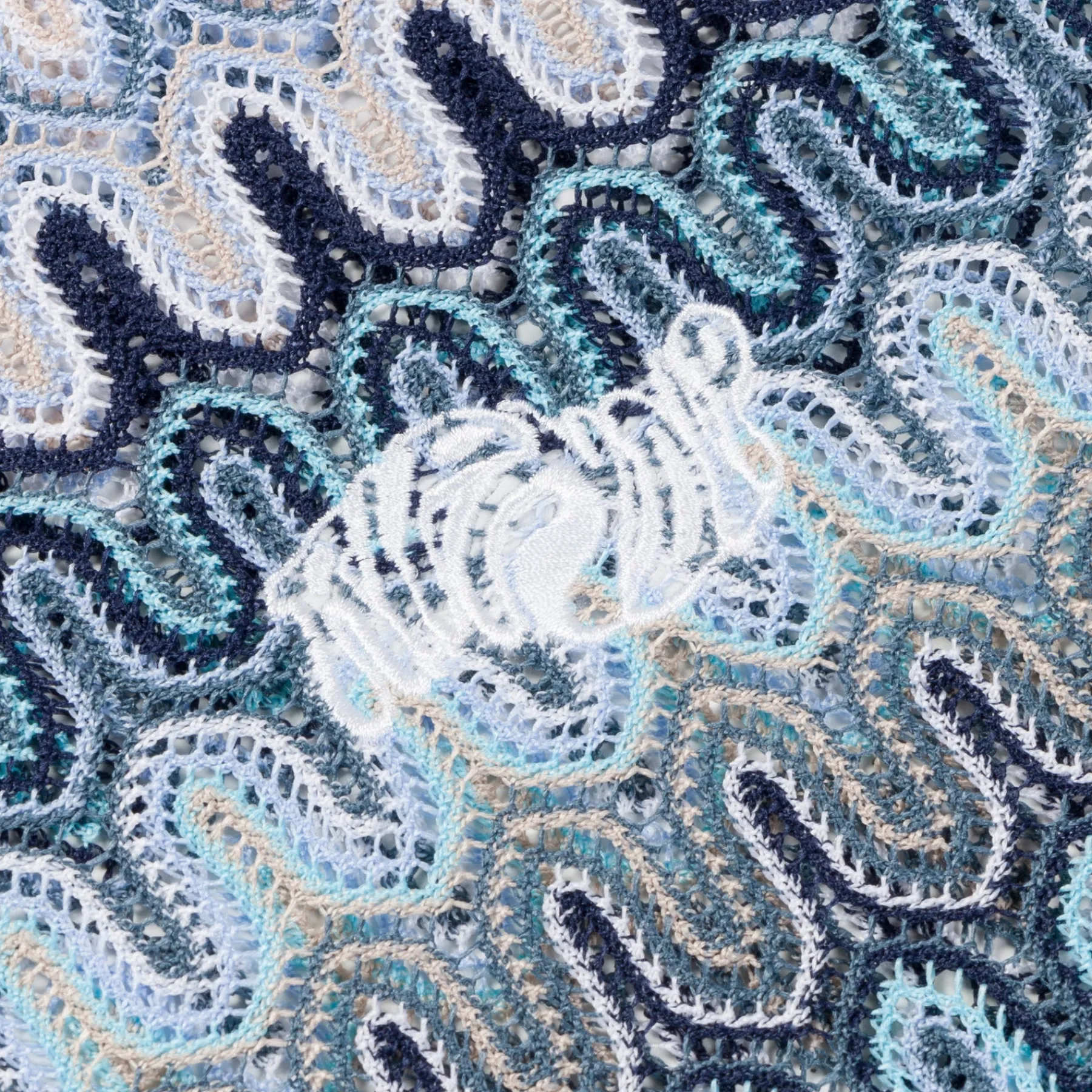 Ripndip Womens|Womens<Waves Crochet Crop Long Sleeve (Multi)
