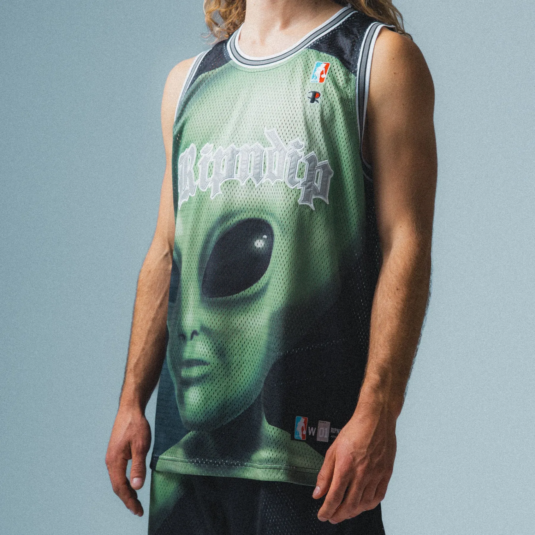 Ripndip Jerseys<We Come In Peace Basketball Jersey (Black)