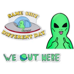 Ripndip Stocking Stuffers|Car Accessories<We Out Here Car Sticker Pack (Multi)