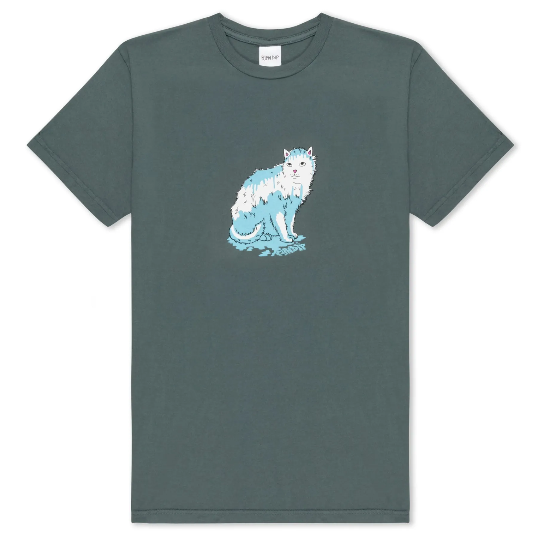 Ripndip Short Sleeve Tees|Stocking Stuffers<Wet Puss Tee (Charcoal)