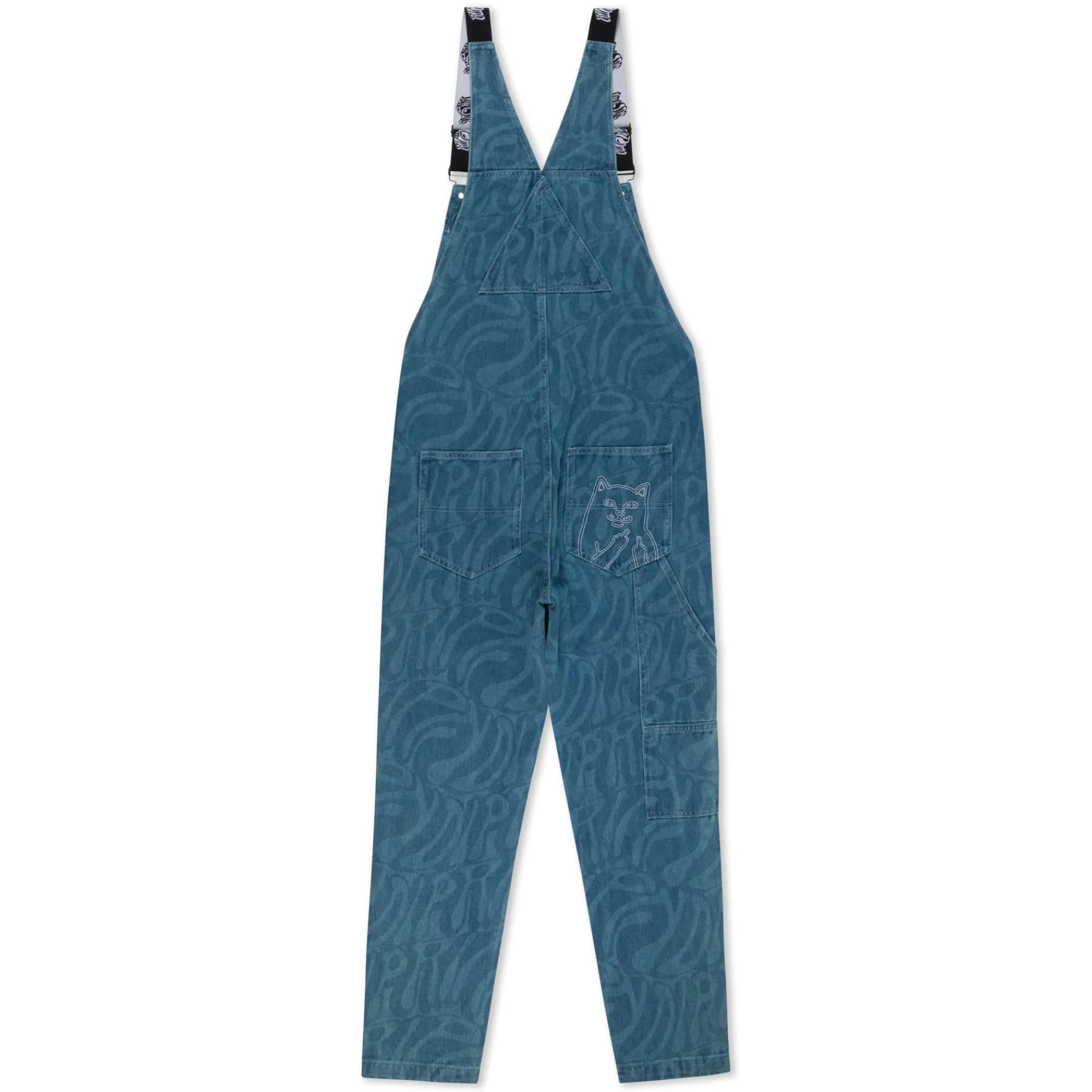 Ripndip Pants|Overalls<Wilshire Denim Overalls (Medium Wash)
