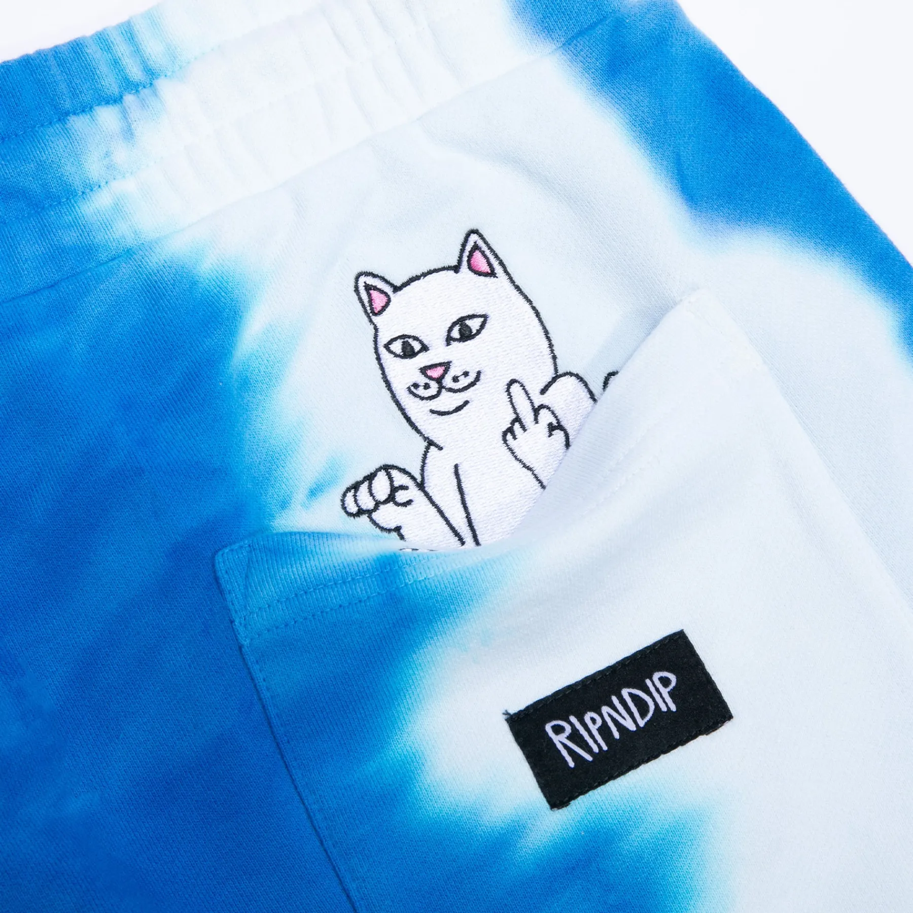 Ripndip Sweats|Shorts<Wilshire Sweatshorts (Blue Stripe Dye)