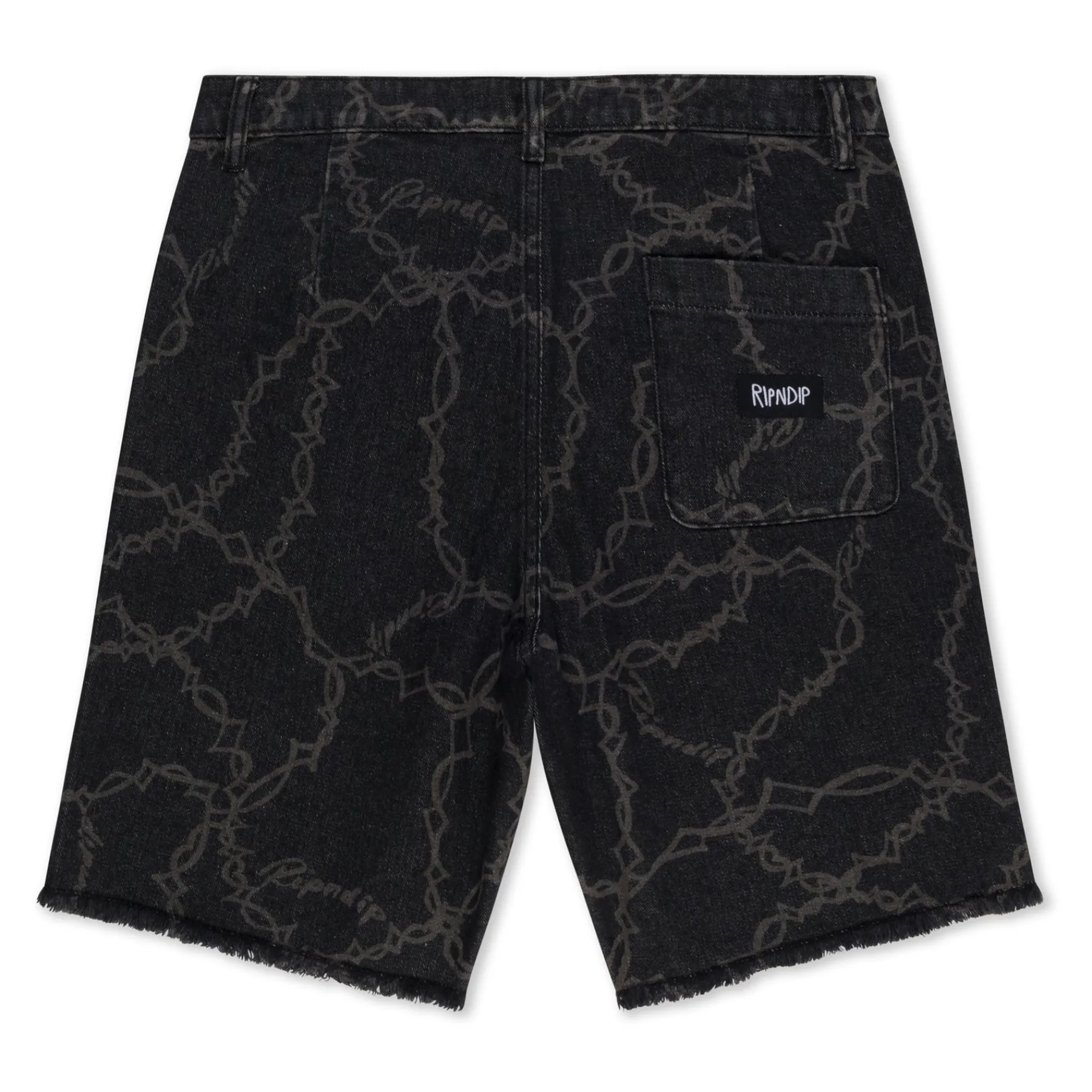 Ripndip Shorts<Wired Denim Shorts (Black)