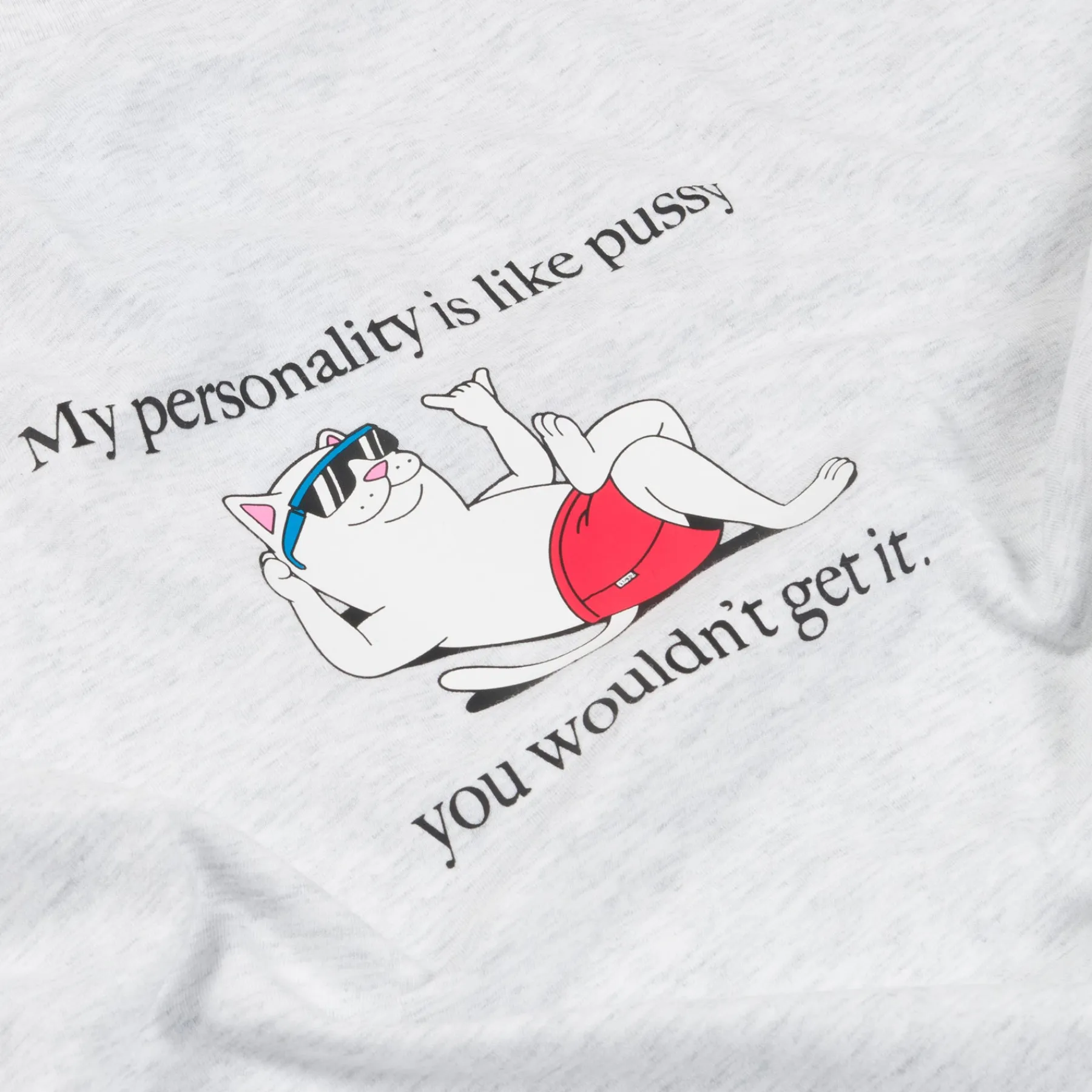 Ripndip Short Sleeve Tees|Stocking Stuffers<Wouldnt Get It Tee (Ash Heather)