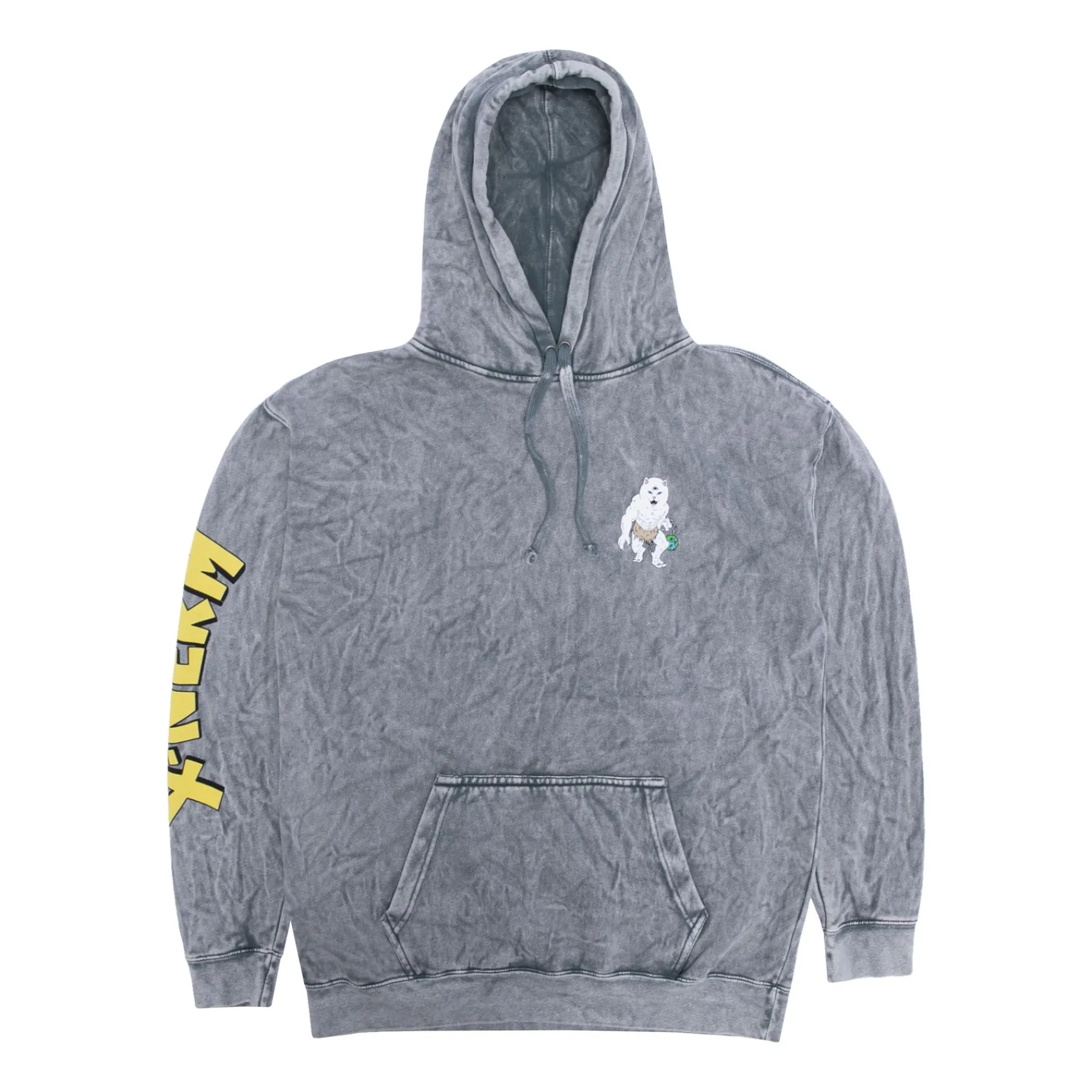 Ripndip Hoodies / Crewnecks<X Nerm Hoodie (Charcoal Mineral Wash)