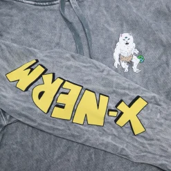 Ripndip Hoodies / Crewnecks<X Nerm Hoodie (Charcoal Mineral Wash)