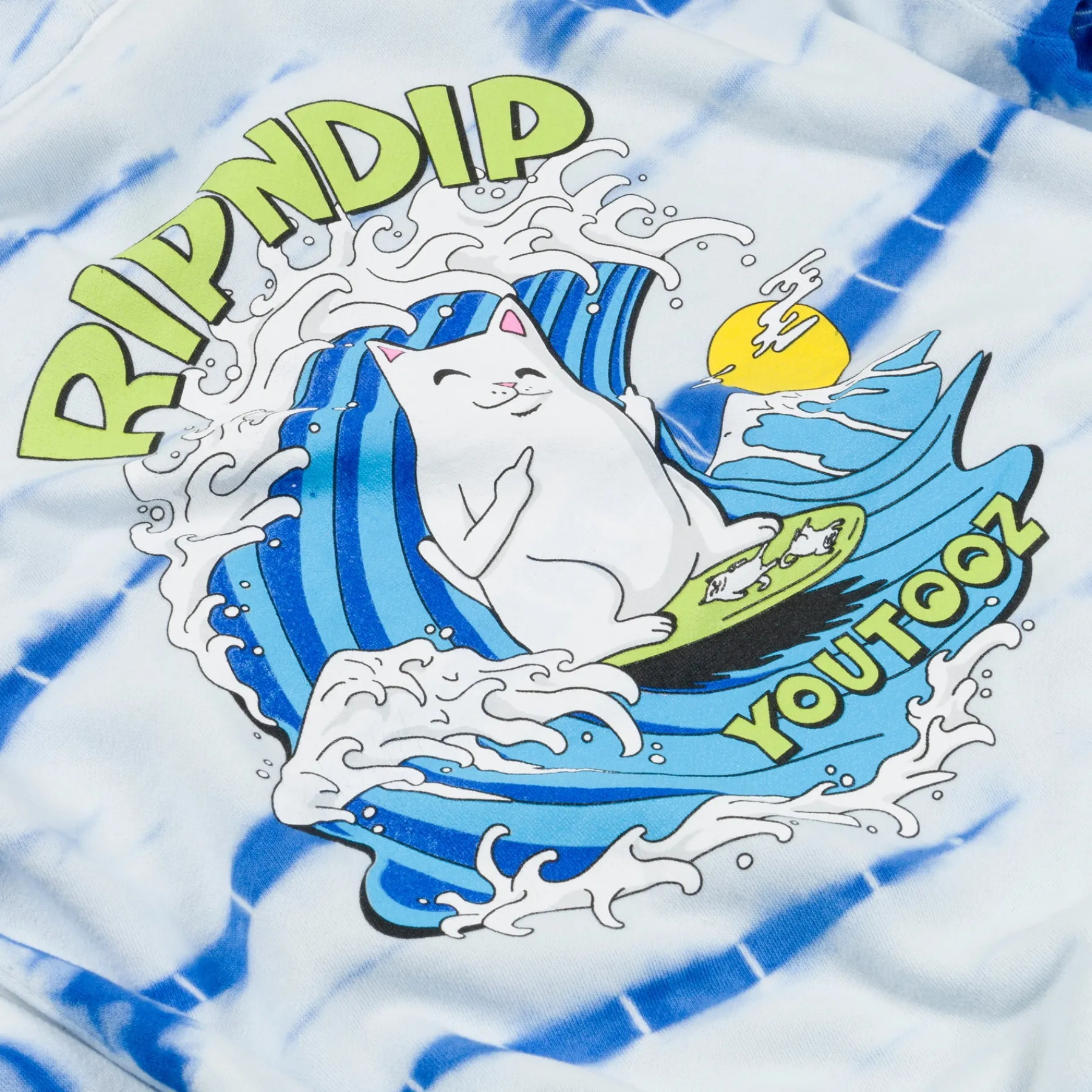 Ripndip Hoodies / Crewnecks<YouTooz Surfer Hoodie (Blue Stripe Dye)